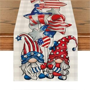 Patriotic Gnome Table Runner